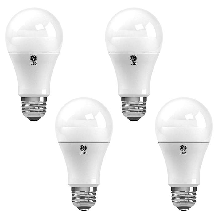 60W Equivalent GE Frosted LED Standard 4-Pack - | Lamps Plus