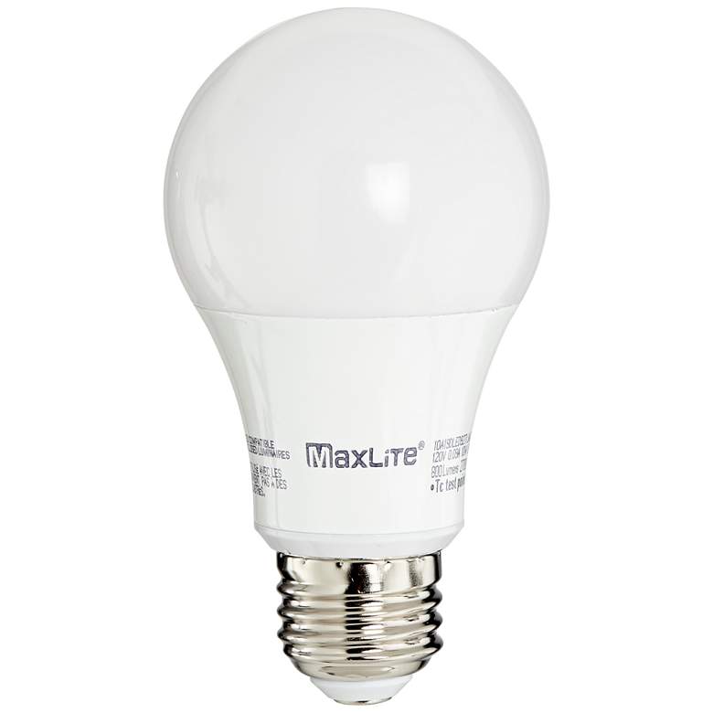 Image 1 60W Equivalent MaxLite Frosted 10W LED Dimmable Standard