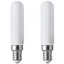 60W Equivalent Milky 5.5W LED Dimmable E12 Base T6 2-Pack