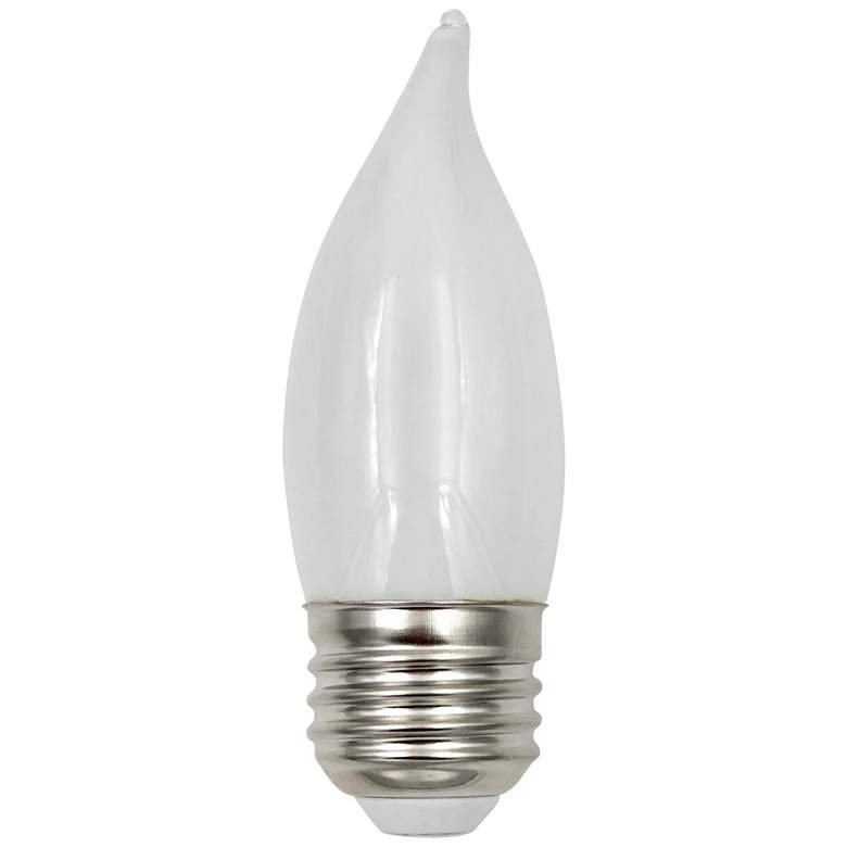 Image 1 60W Equivalent Milky 5.5W LED Dimmable Filament Flame