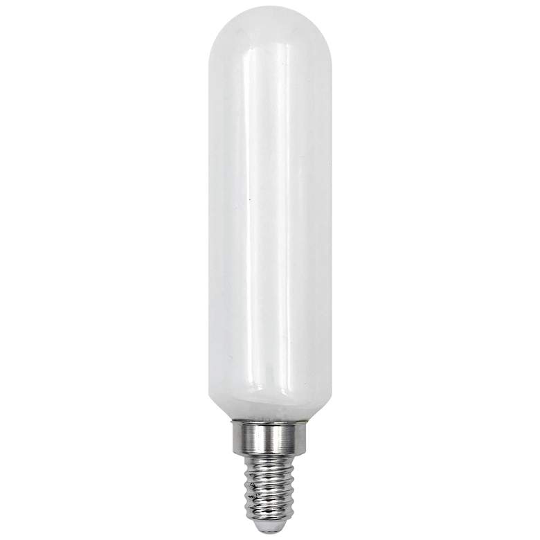 Image 1 60W Equivalent Milky 6W LED Dimmable E12 Base T10 Bulb by Tesler