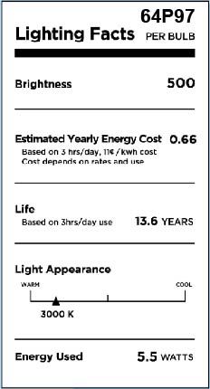 Image 2 60W Equivalent Milky 6W LED Dimmable Flame Tip Candelabra more views