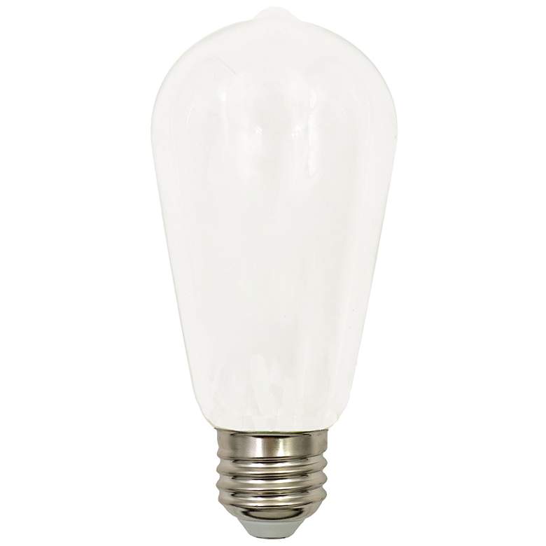 Image 3 60W Equivalent Milky 7W LED Dimmable Standard ST19 2-Pack more views