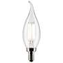 2_60W Equivalent Satco Clear 5.5W LED Dimmable E12 CA10 2-Pack more views