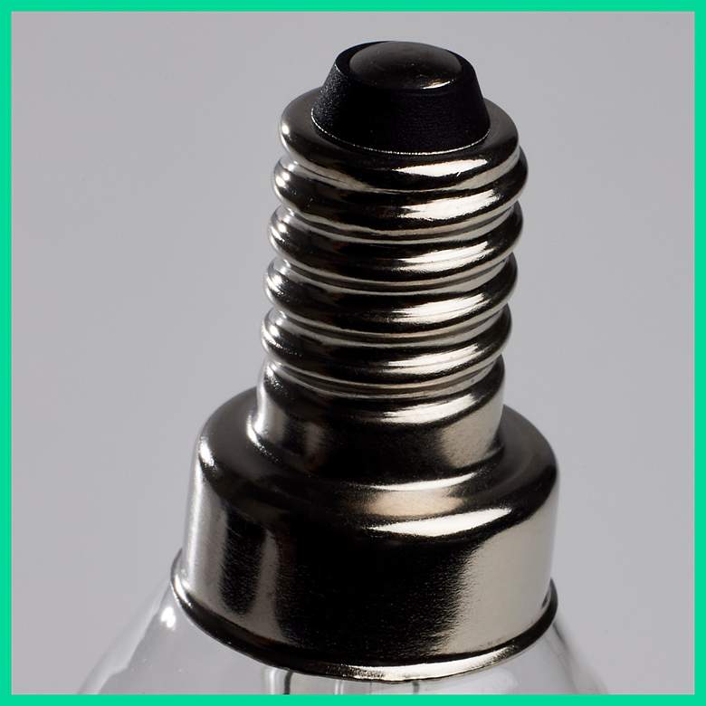 Image 3 60W Equivalent Satco Clear 5.5W LED Dimmable E12 CA10 2-Pack more views