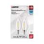 4_60W Equivalent Satco Clear 5.5W LED Dimmable E12 CA10 2-Pack more views