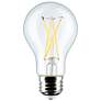 1_60W Equivalent Satco Clear 8W 3000K LED Dimmable E26 4-Pack