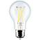 60W Equivalent Satco Clear 8W 3000K LED Dimmable E26 4-Pack