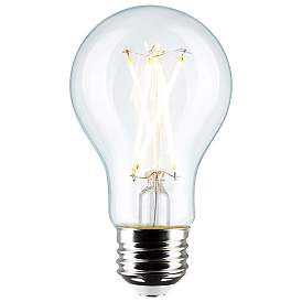 Image3 of 60W Equivalent Satco Clear 8W 3000K LED Dimmable E26 4-Pack more views