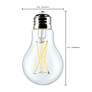 60W Equivalent Satco Clear 8W 3000K LED Dimmable E26 4-Pack in scene