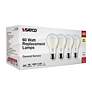 60W Equivalent Satco Clear 8W 3000K LED Dimmable E26 4-Pack in scene