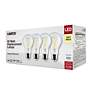 60W Equivalent Satco Clear 8W 3000K LED Dimmable E26 4-Pack in scene