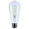 60W Equivalent Satco Clear 8W 5000K LED Dimmable E26 ST19
