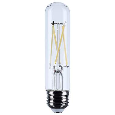 60W Equivalent Satco Clear 8W LED Dimmable Standard T10 Bulb