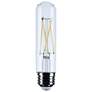 1_60W Equivalent Satco Clear 8W LED Dimmable Standard T10 Bulb