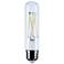 60W Equivalent Satco Clear 8W LED Dimmable Standard T10 Bulb