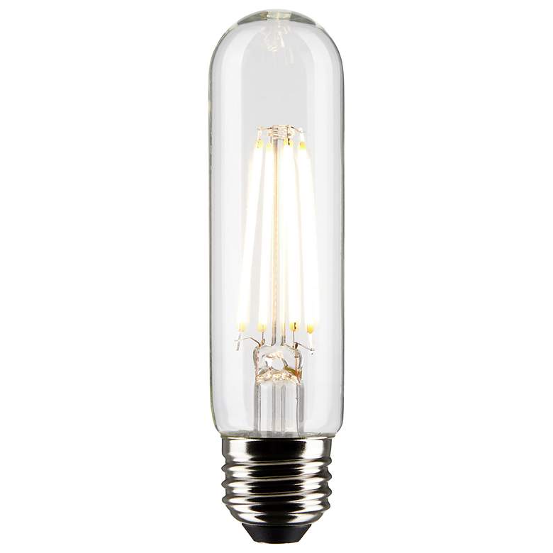 Image 2 60W Equivalent Satco Clear 8W LED Dimmable Standard T10 Bulb more views