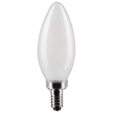 60W Equivalent Satco Frost 5.5W 2700K LED Dimmable E12 Bulb