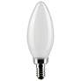 Thumbnail1 of 60W Equivalent Satco Frost 5.5W 2700K LED Dimmable E12 Bulb