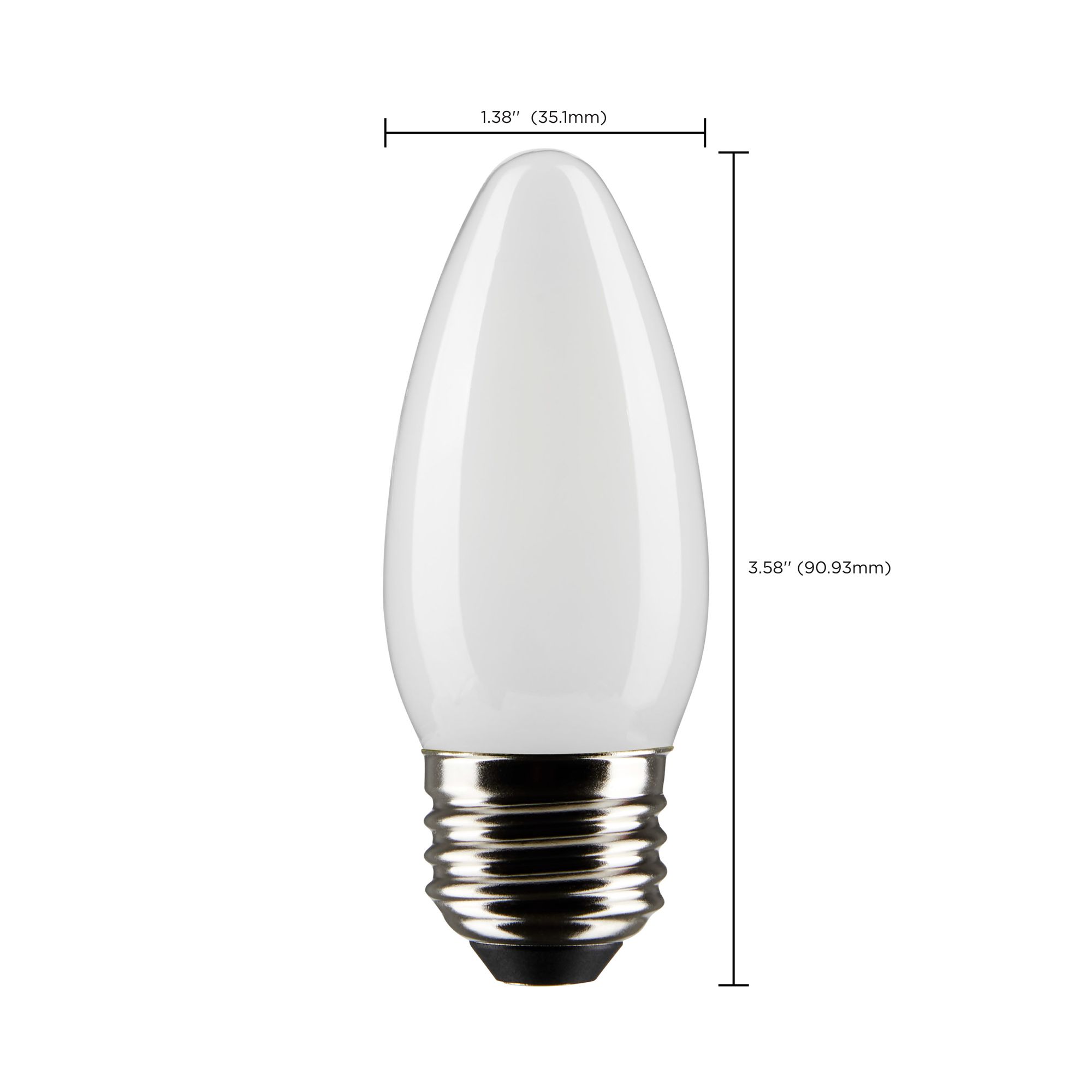 60W Equivalent Satco Frost 5.5W LED Dimmable Standard Bulb in scene