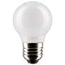 1_60W Equivalent Satco White 5.5W LED Dimmable Standard Bulb
