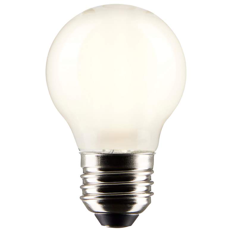 Image 2 60W Equivalent Satco White 5.5W LED Dimmable Standard Bulb more views
