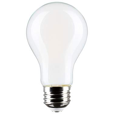 60W Equivalent Satco White 8W LED Dimmable Standard 4-Pack