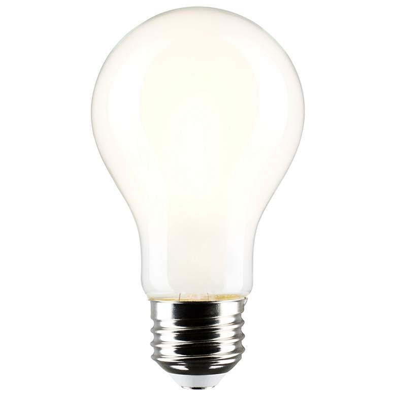 Image 2 60W Equivalent Satco White 8W LED Dimmable Standard 4-Pack more views