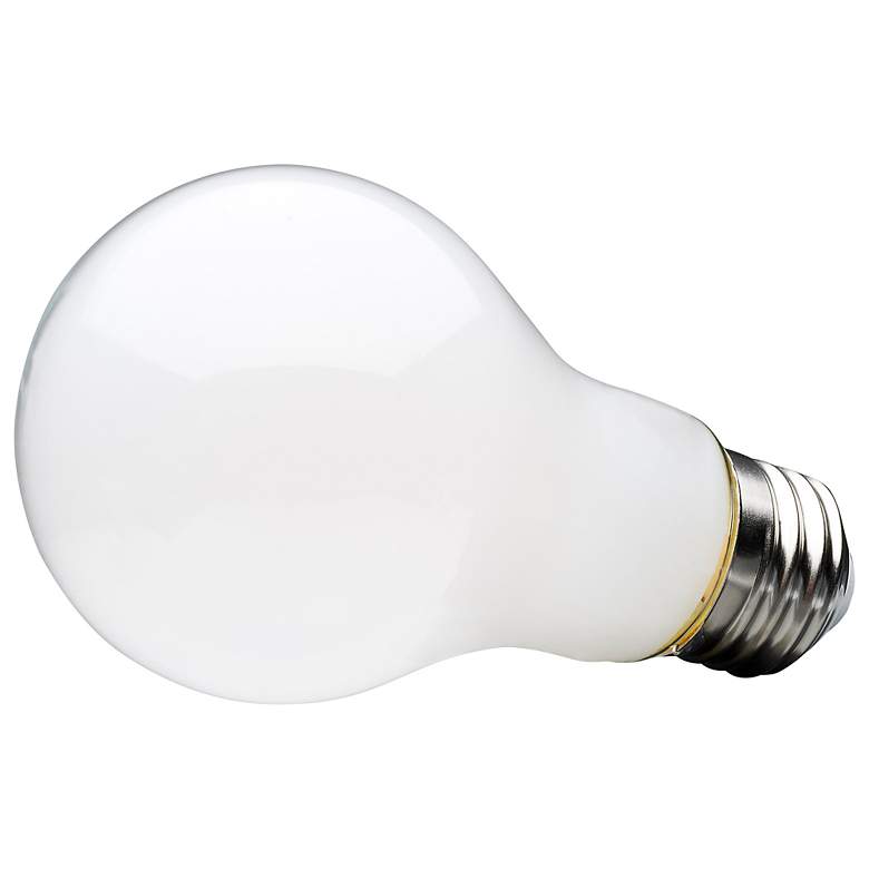 Image 3 60W Equivalent Satco White 8W LED Dimmable Standard 4-Pack more views