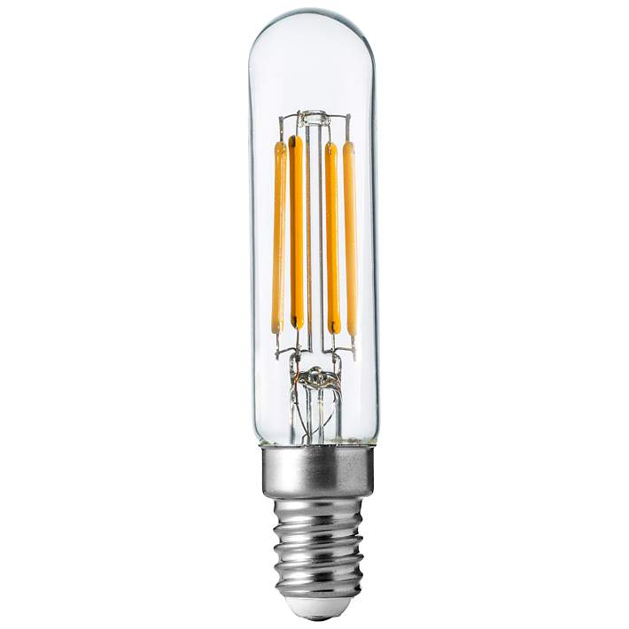 60W Equivalent T6 Clear 5.5W LED Dimmable E12 Base Bulb - #78X65 | Lamps