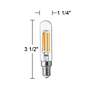 60W Equivalent T6 Clear 5.5W LED Dimmable E12 Base Tube Bulb by Tesler