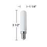 60W Equivalent T6 Milky 5.5W LED Dimmable E12 Base Bulb