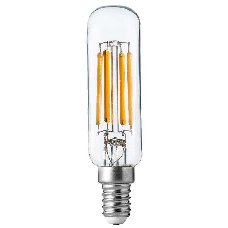 Image 1 60W Equivalent T8 Clear 5.5W LED Dimmable E12 Base Bulb by Tesler