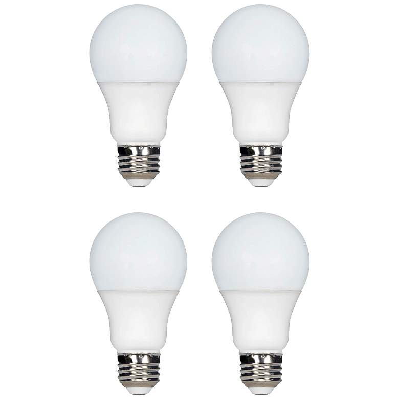 Image 1 60W Equivalent Tesler 9W LED Dimmable Standard 4-Pack A Bulb