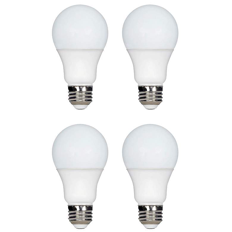 Image 1 60W Equivalent Tesler 9W LED Dimmable Standard 4-Pack A Bulb