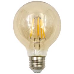 60W Equivalent Tesler Amber 8W LED Dimmable Standard Bulb