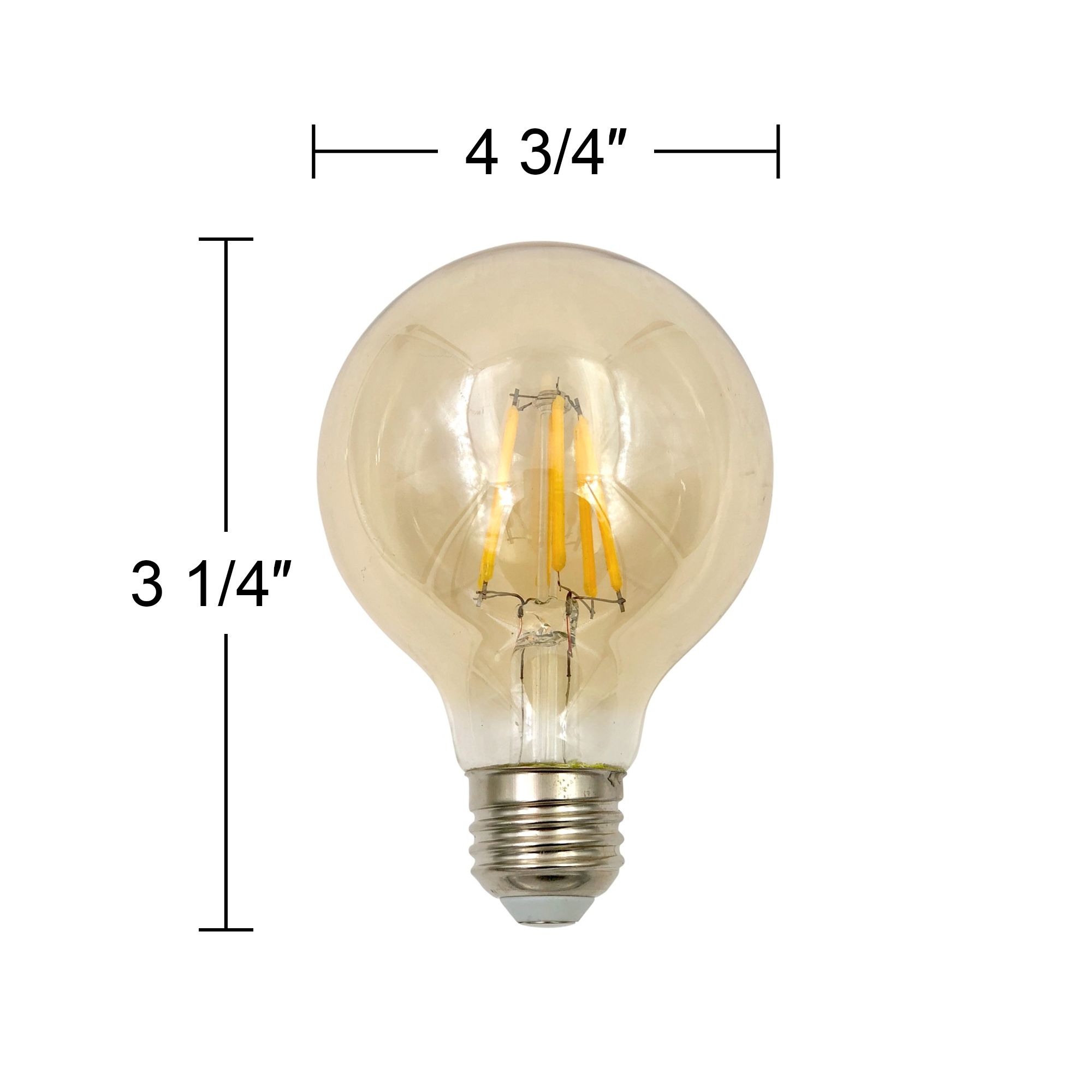 Image 3 60W Equivalent Tesler Amber 8W LED Dimmable Standard Bulb more views