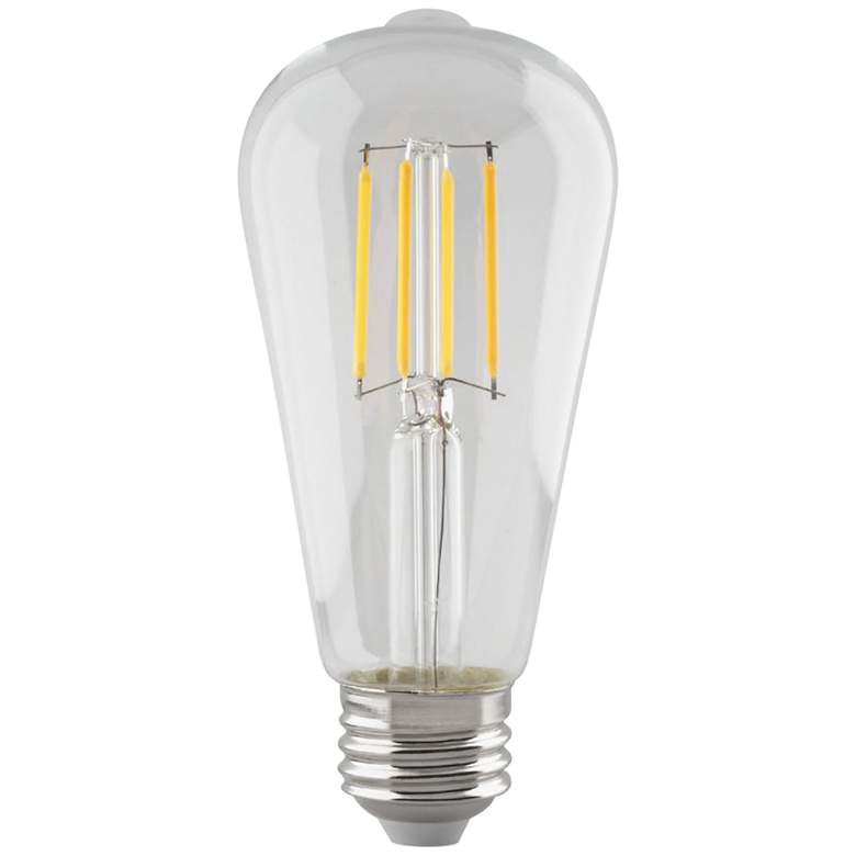 Image 1 60W Equivalent Tesler Clear 5.5W LED Dimmable ST19 Bulb