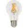 60W Equivalent Tesler Clear 7W LED Dimmable E26 A19 Bulb