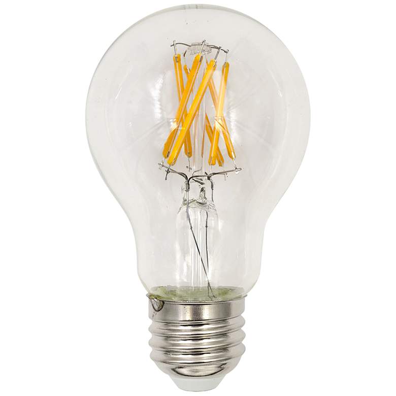 Image 1 60W Equivalent Tesler Clear 7W LED Dimmable E26 A19 Bulb