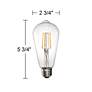 Thumbnail4 of 60W Equivalent Tesler Clear 7W LED Dimmable ST21 Bulbs 4-Pack more views
