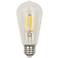 60W Equivalent Tesler Clear 7W LED Dimmable Standard Edison Style ST19 Bulb