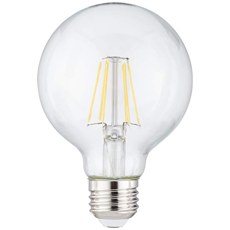 Image 1 60W Equivalent Tesler Clear 8W LED Dimmable Standard G25
