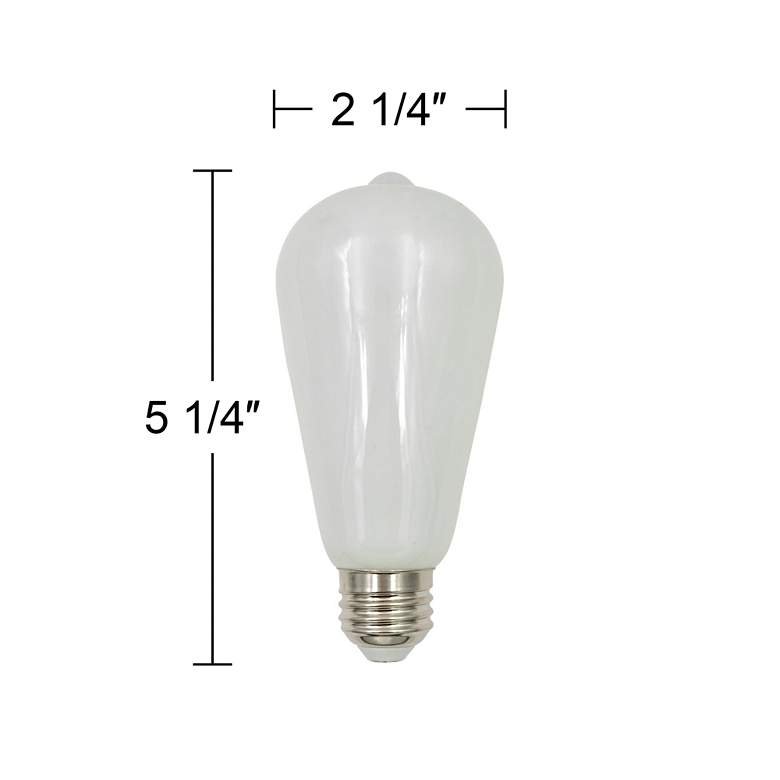 Image 3 60W Equivalent Tesler Milky 7W LED Dimmable ST21 Bulb more views