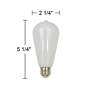 60W Equivalent Tesler Milky 7W LED Dimmable ST21 Bulb