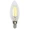 60W Equivalent Torpedo 5.5W LED Dimmable Filament Candelabra by Satco