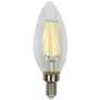 60W Equivalent Torpedo 5.5W LED Dimmable Filament Candelabra by Tesler