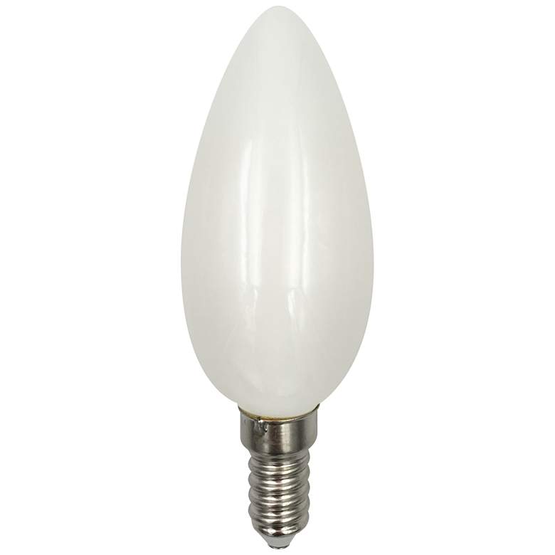 Image 1 60W Equivalent Torpedo Frost 6W LED Dimmable Candelabra Bulb