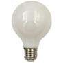 60W Equivalent White Globe 8W LED Standard Base Bulbs 2 Pack