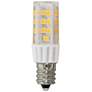 60W Replacement 3000K Clear 5 Watt LED E12 Minican Bulb